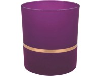 Svietnik na čajové sviečky Dark Wonder sklo, ružový