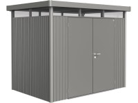 Biohort Plech. domček HighLine H2 2krídlové dvere, krem.sivá, 275 x 195 x 222 cm