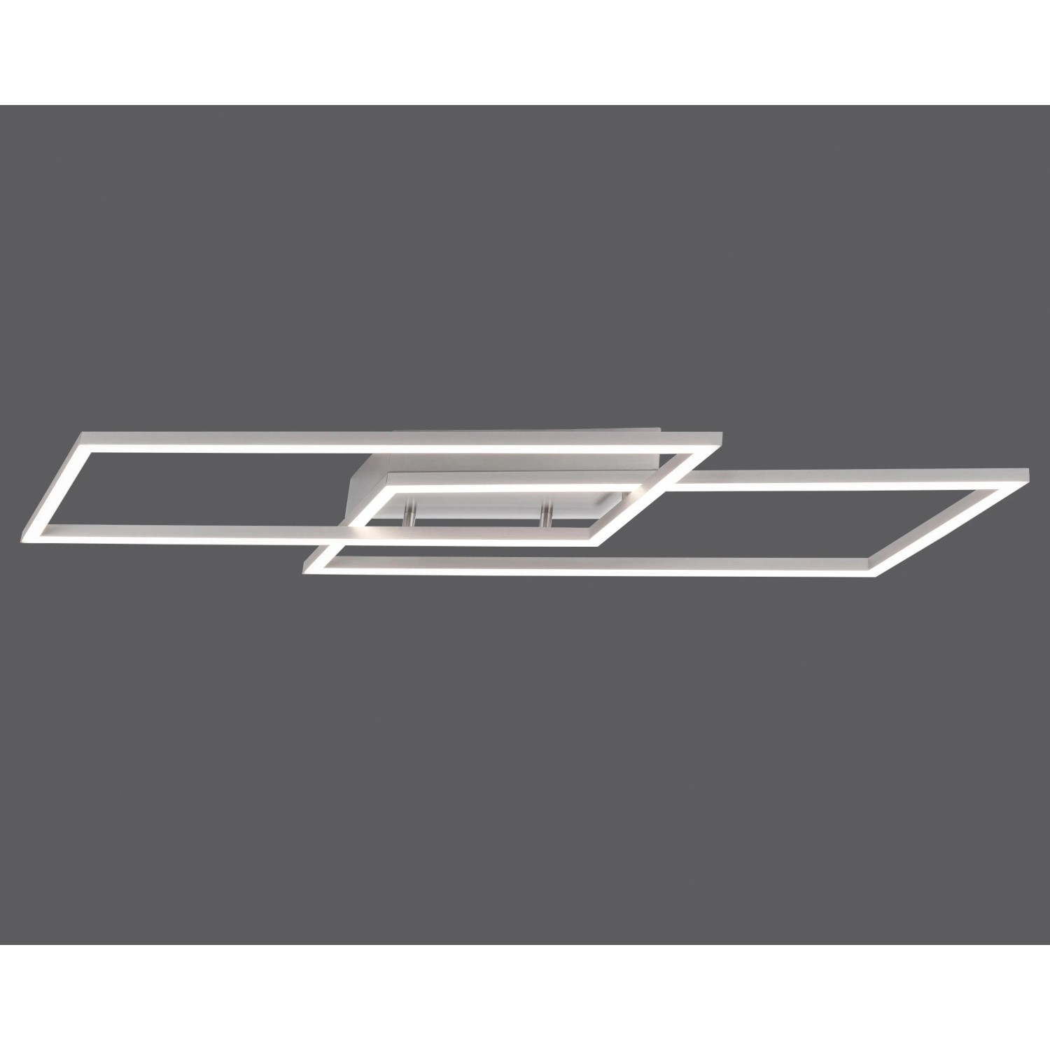 E-shop Paul Neuhaus Stropné LED svietidlo Inigo, 2x15 W, oceľ, 83,6 x 24,2 cm