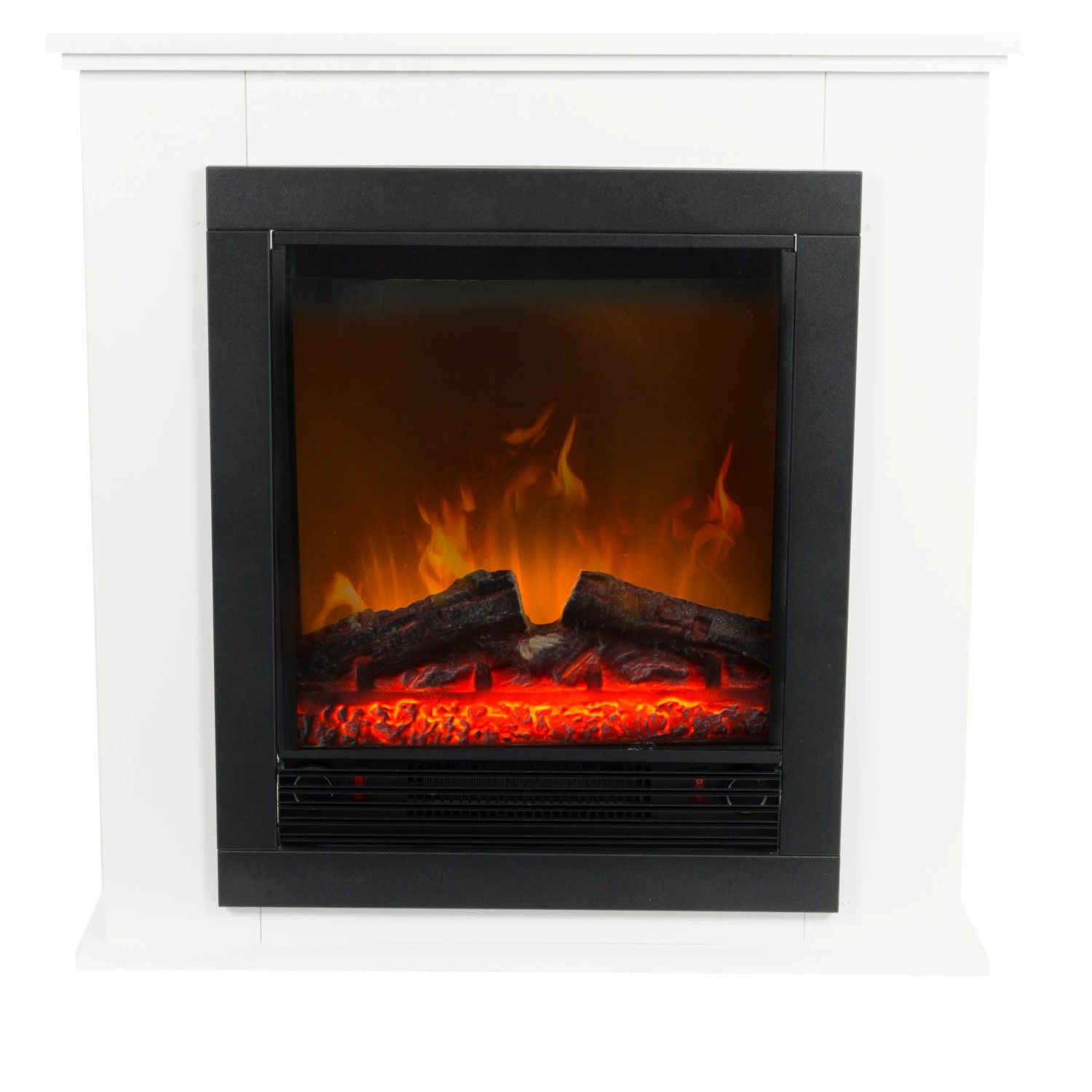 E-shop IGOTHERM Nástenný elektrický krb Lugano s ventilátorom 1800 W, 70 x 71 x 22 cm