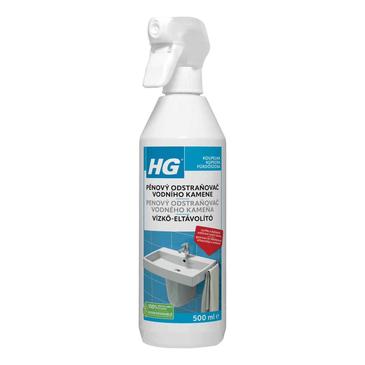 E-shop HG Penový čistič vodného kameňa 500 ml