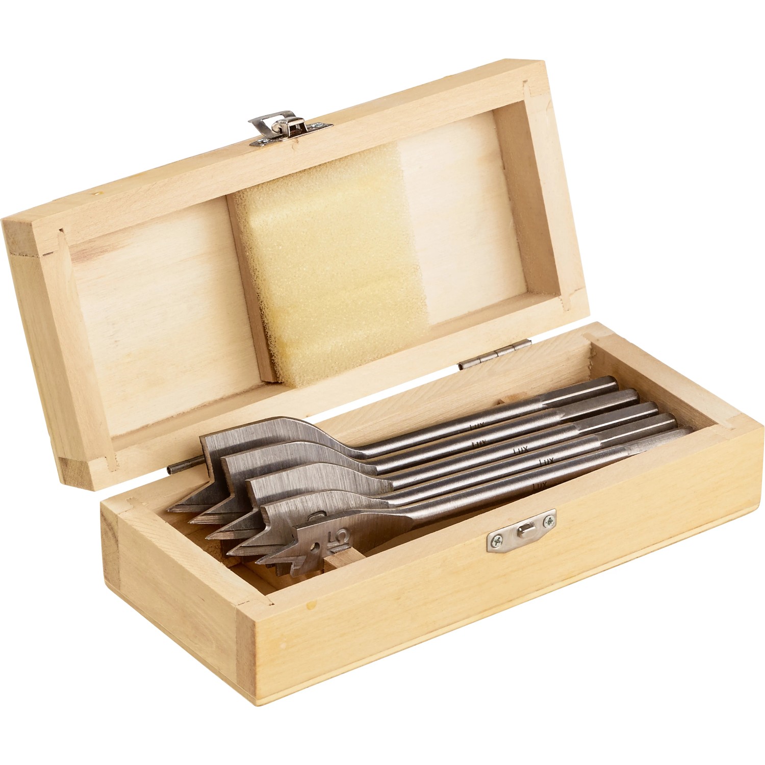 E-shop LUX-TOOLS súprava plochých frézovacích vrtákov, 5dielna