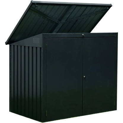 Floraworld Box na 2 popolnice, antracitová, 158 x 101 x 134/113 cm