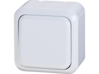 OBI Vypínač/ prepínač biely 6,3 x 6,3 x 3,1 cm