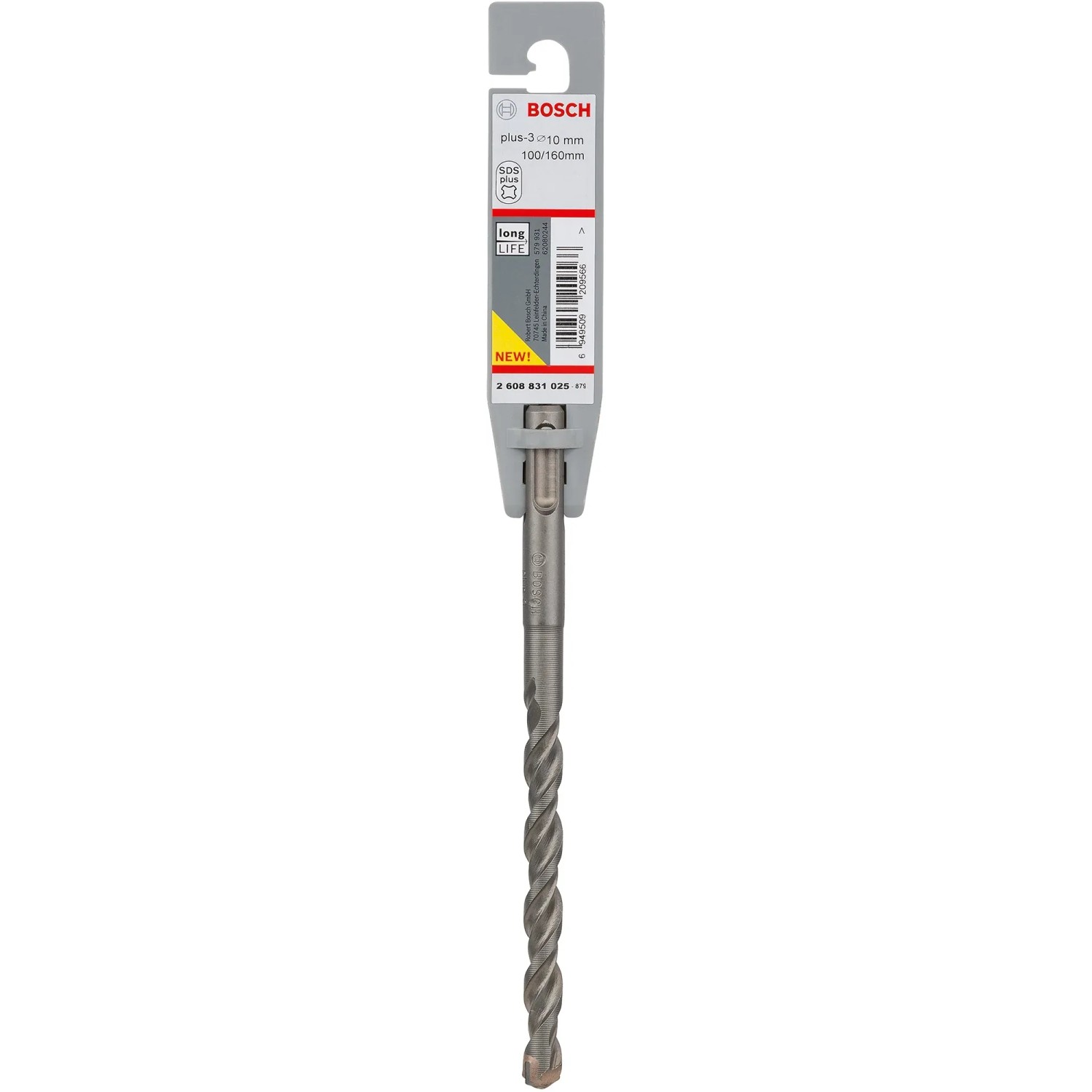 E-shop Bosch Špirálový vrták pre vŕtacie kladivá SDS Plus-3, 10 x 100 x 160 mm