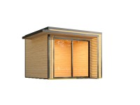 Weka Drevený záhradný domček Amberley 1 28mm, prírodný, 300 x 300 cm Weka Drevený záhradný domček Amberley 1 28mm, prírodný, 300 x 300 cm