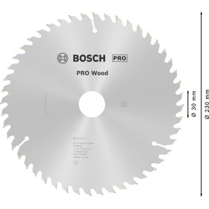 Pílový kotúč Bosch Optiline Wood, Ø 210 mm, 48 zubov pre presné rezy do dreva.