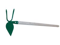 M.A.T. Okopávačka srdiečko 2 hroty, s drevenou násadou 100 cm