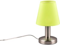 Trio Stolová lampa Mats II, matný nikel/zelená, pr. 14 x 24 cm