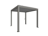 Biohort Pergola 3 x 3 kremeňovo sivá/strieborná 312 x 312 cm