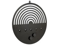 Denpanels Nástenka pre akustické panely, matná čierna, pr. 30 cm