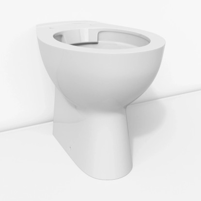 Grohe Bau Keramik stojace WC, hlboké splachovanie, bezokrajové, alpská biela