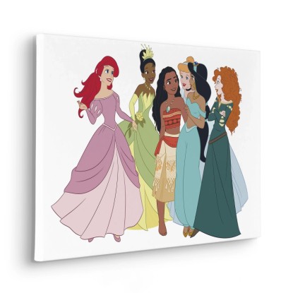 Komar Nástenný obraz na ráme Disney Princesses Together 40 x 60 cm
