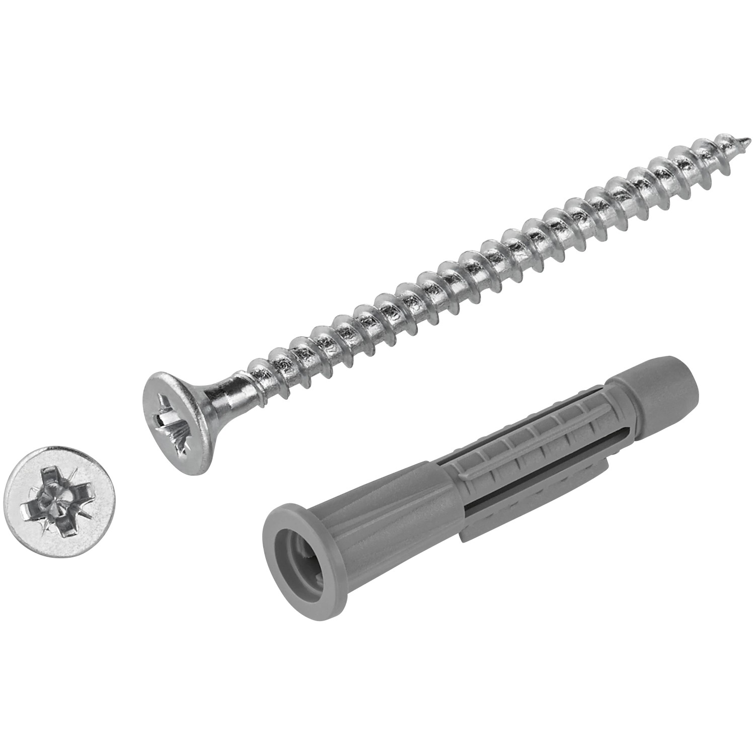 E-shop LUX-TOOLS Uni.hmožd. s golier. pr. 5 x 30 mm, vr. skrutiek PZ2 3,5 x 45 mm, 10ks