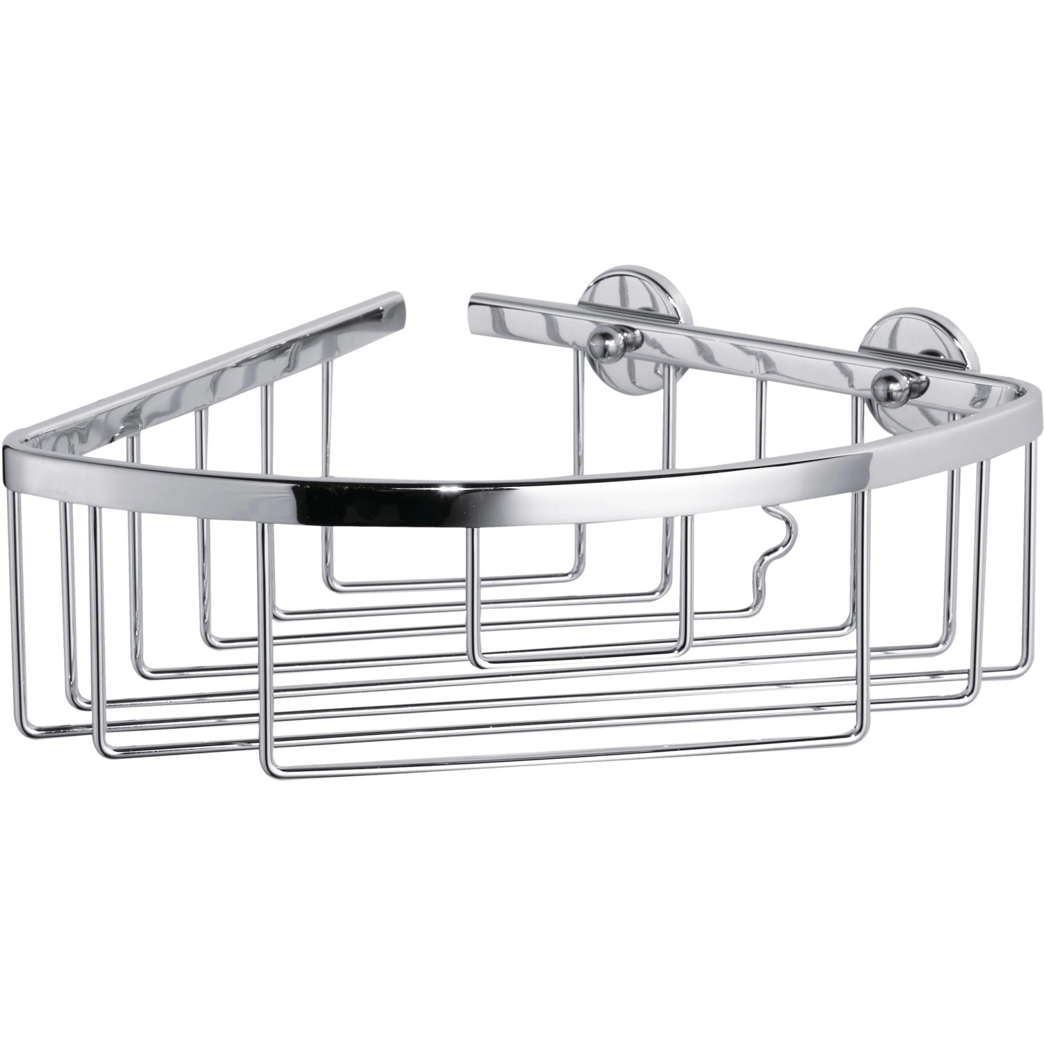 E-shop tesa Rohový košík do sprchy Aluxx stredný, chróm, 92 x 192 x 200 mm