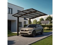 Ximax Alu prístrešok na auto Portoforte Typ 60 Typ 2450 XS hnedá 241 x 495 cm