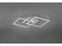 Trio Stropné LED svietidlo Venida hranaté, titánová farba