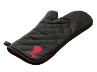 Weber Grilovacia rukavica čierna s červenou nášivkou