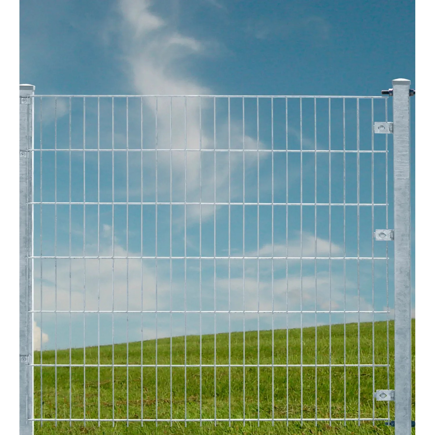 E-shop Floraworld Drôtený plotový panel, dvojitý 6/5/6, pozinkovaný, 203 x 201 cm