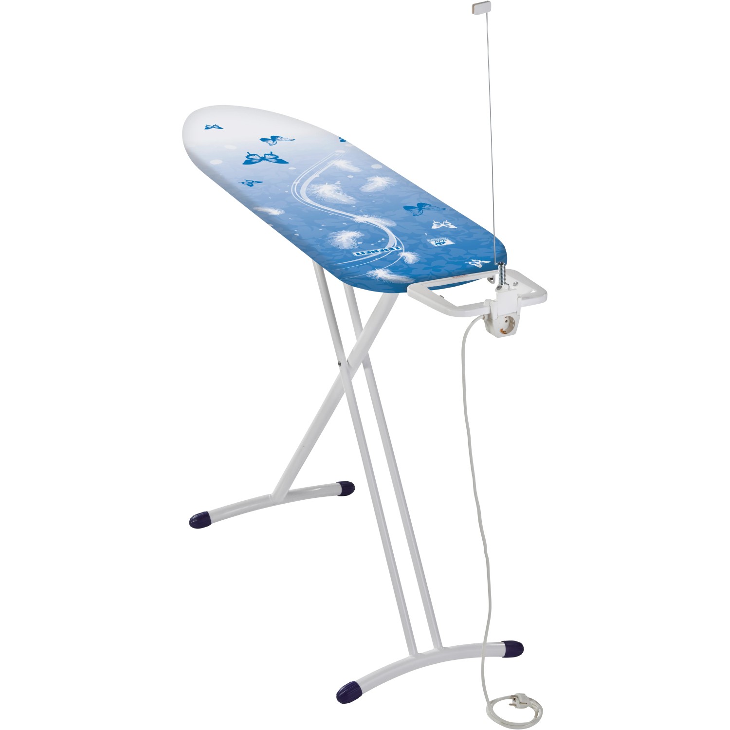 Leifheit Table à repasser Air Board M Solid Plus, table de repassage avec housse Thermo Reflect, planche à repasser ajustable avec repose-fer Leifheit Table à repasser Air Board M Solid Plus, table de repassage avec housse Thermo Reflect, planche à repasser ajustable avec repose-fer