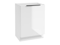 Deftrans Spodná kuchynská skrinka Belluno 1D1Z, biela, 60 x 84 x 49 cm