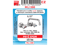 Súprava tesnení na vodovodné batérie 1/2
