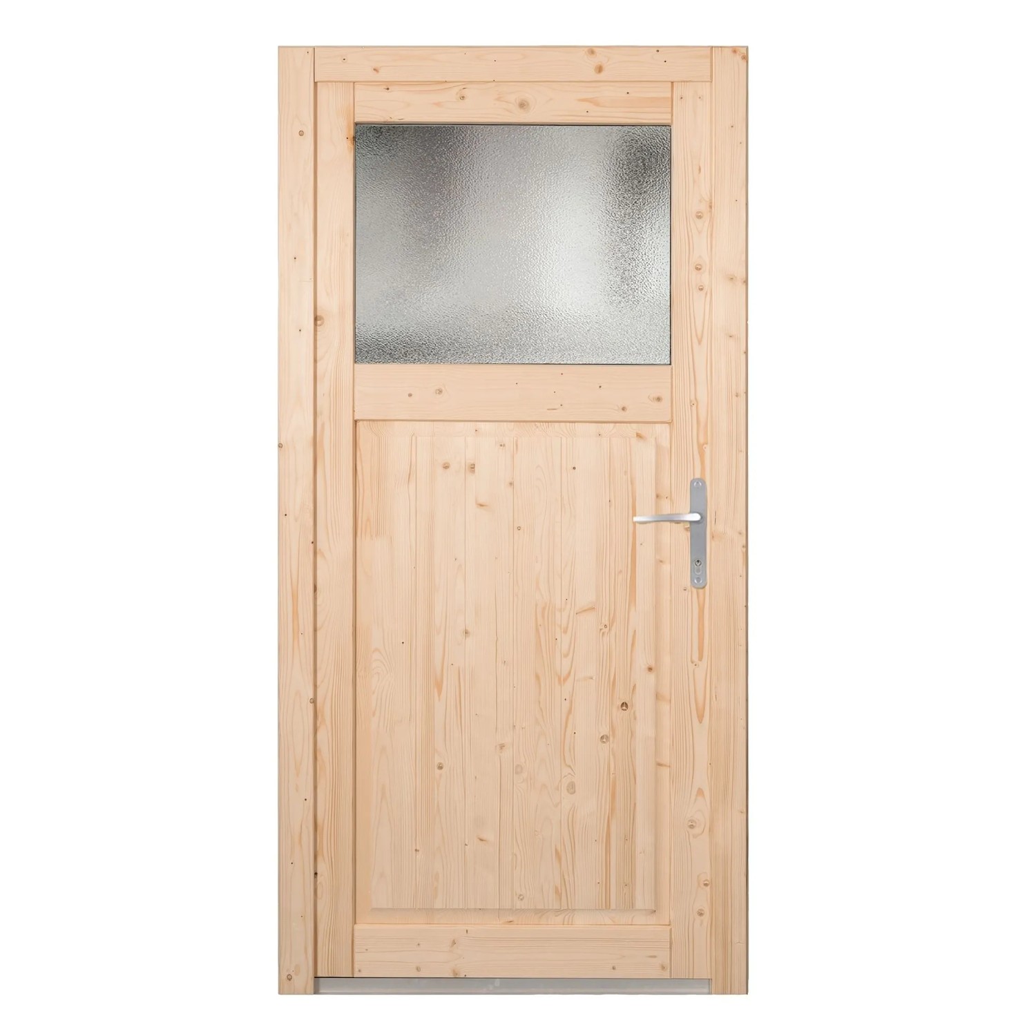 E-shop PANTO Drevené vedľajšie vchodové dvere NET-501 prírodný smrek, 98 x 198 cm, P
