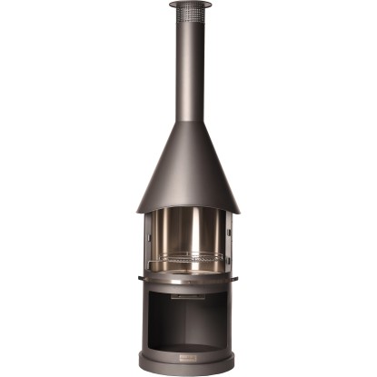 Buschbeck Nerezový grilovací krb Sydney, svetlo sivá, pr. 72 x 250 cm