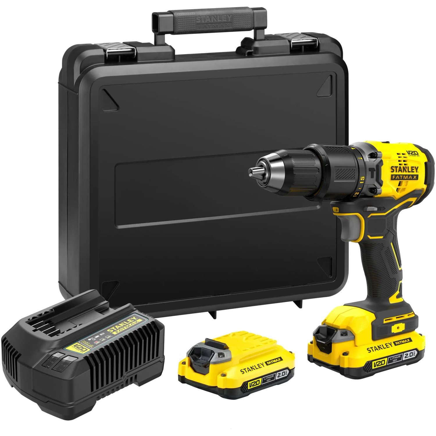 E-shop STANLEY FATMAX Aku príklepová vŕtačka SFMCD715D2K-QW