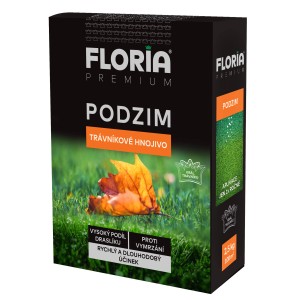 Floria Premium jesenné trávnikové hnojivo, balenie 2,5 kg.
