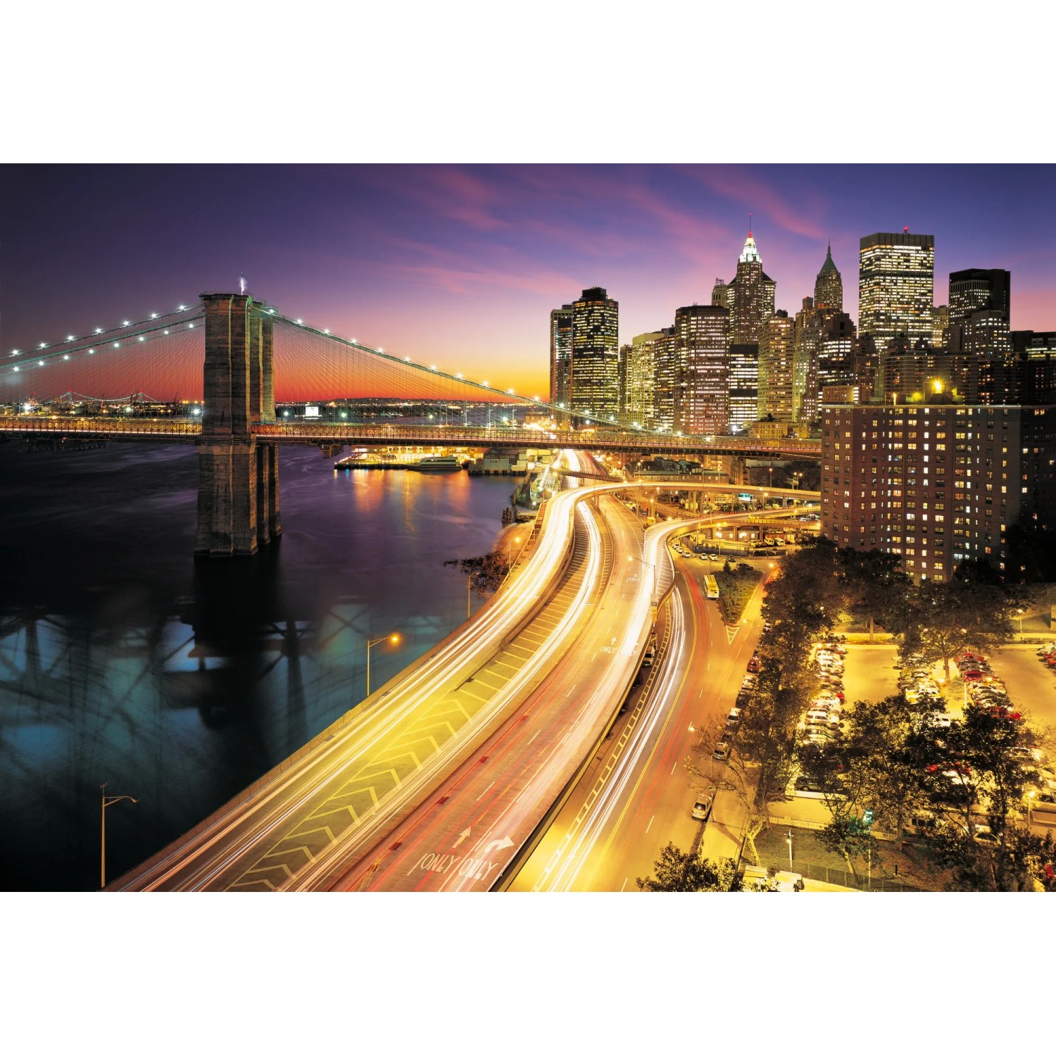E-shop Komar Papierová fototapeta NYC Lights, 368 x 254 cm
