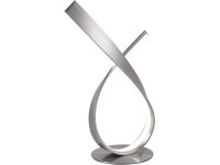 Paul Neuhaus Stolová LED lampa Linda, 11W, 1375lm, 3000K, oceľová, 17 x 38,5 cm
