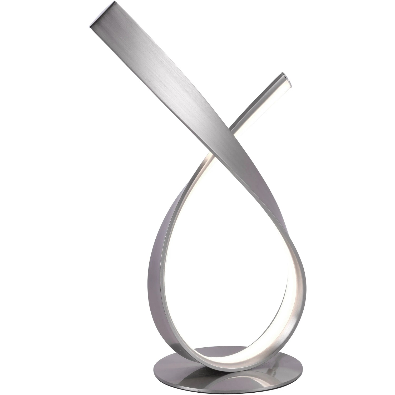 E-shop Paul Neuhaus Stolová LED lampa Linda, 11W, 1375lm, 3000K, oceľová, 17 x 38,5 cm