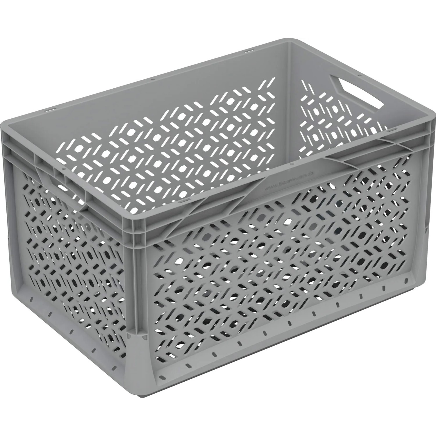 E-shop Surplus Systems Eurobox perforovaný, sivý, 60 l, 600 x 400 x 320 mm
