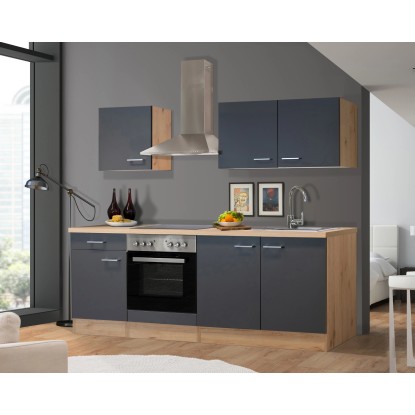 Flex-Well Kuchyňa Morena 210 cm/typ 9 - rúra/varná doska/digestor