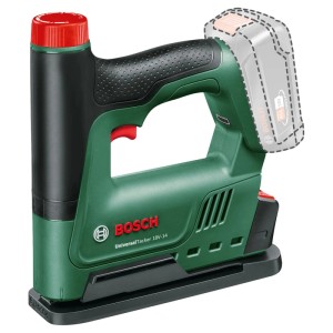 Akumulátorová sponkovačka Bosch UniversalTacker 18V-14 Solo, zelená/čierna, bez batérie a nabíjačky.