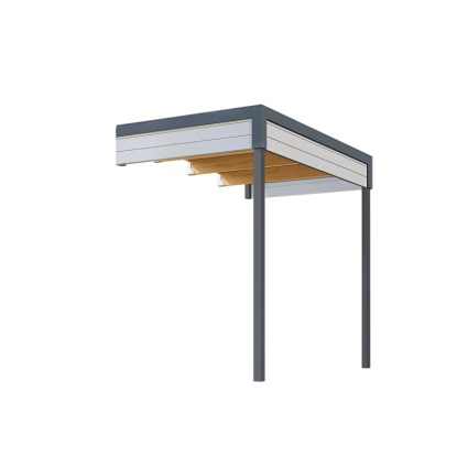 Weka Prístavba 1 pre drevený záhradný domček Batu 2, svetlo sivá, 150 x 250 cm