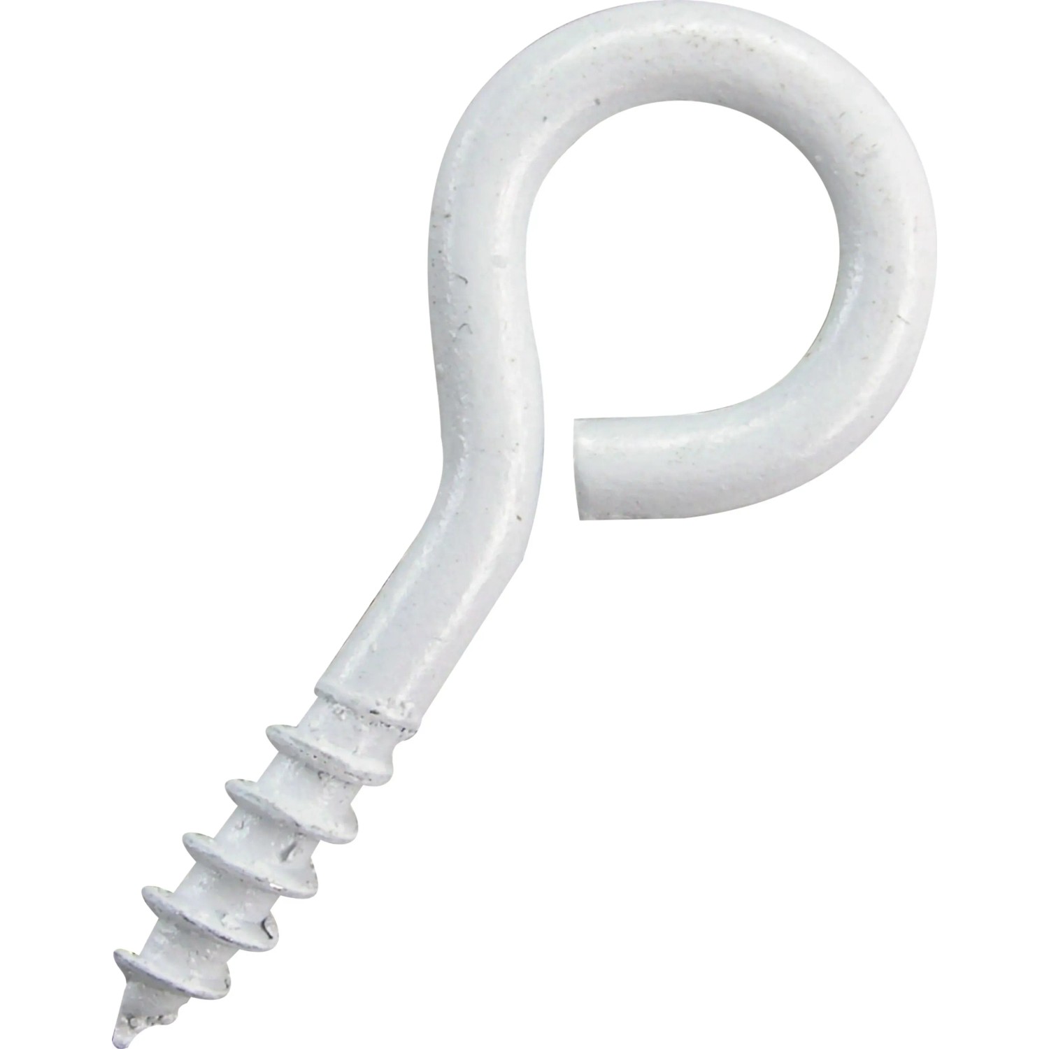 E-shop D.I.P. Oko zatvorené s skrutkou, biely lak, 5 ks, 43 x 10 x 4 mm