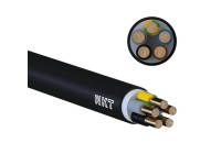 NKT Inštalačný kábel CYKY-J čierny 5 x 4 mm2, 10 m
