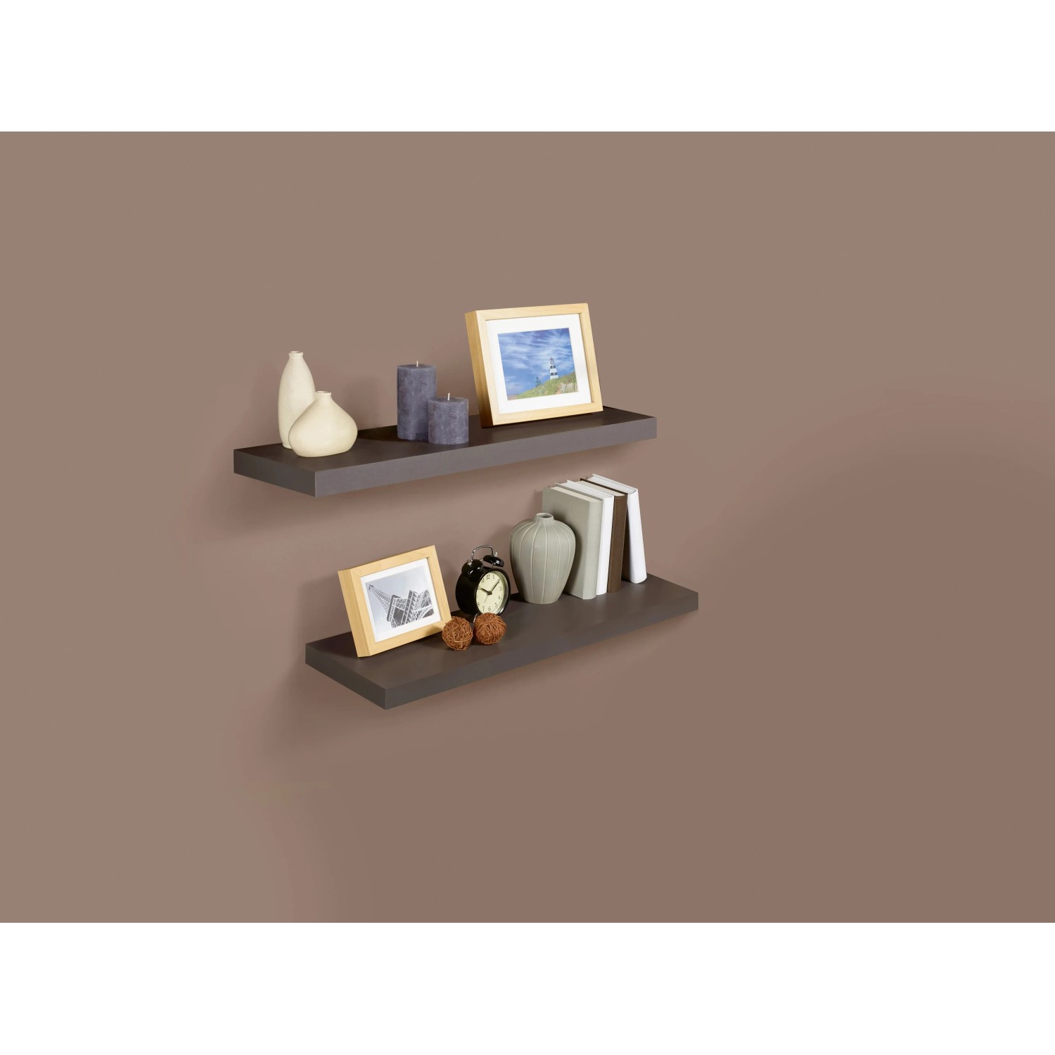 E-shop OBI Nástenný regál Valbonne 79,5 cm x 23,5 cm x 3,8 cm antracitový