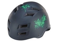 Prophete Cyklistická prilba pre dospelých ABS s LED svetlom, čierna, 55-58 cm