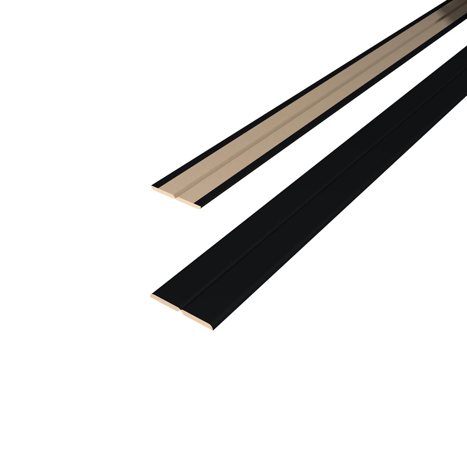 E-shop Egger Skladacia lišta pre stenový panel DecoWall FL537 čierna 2,4 m