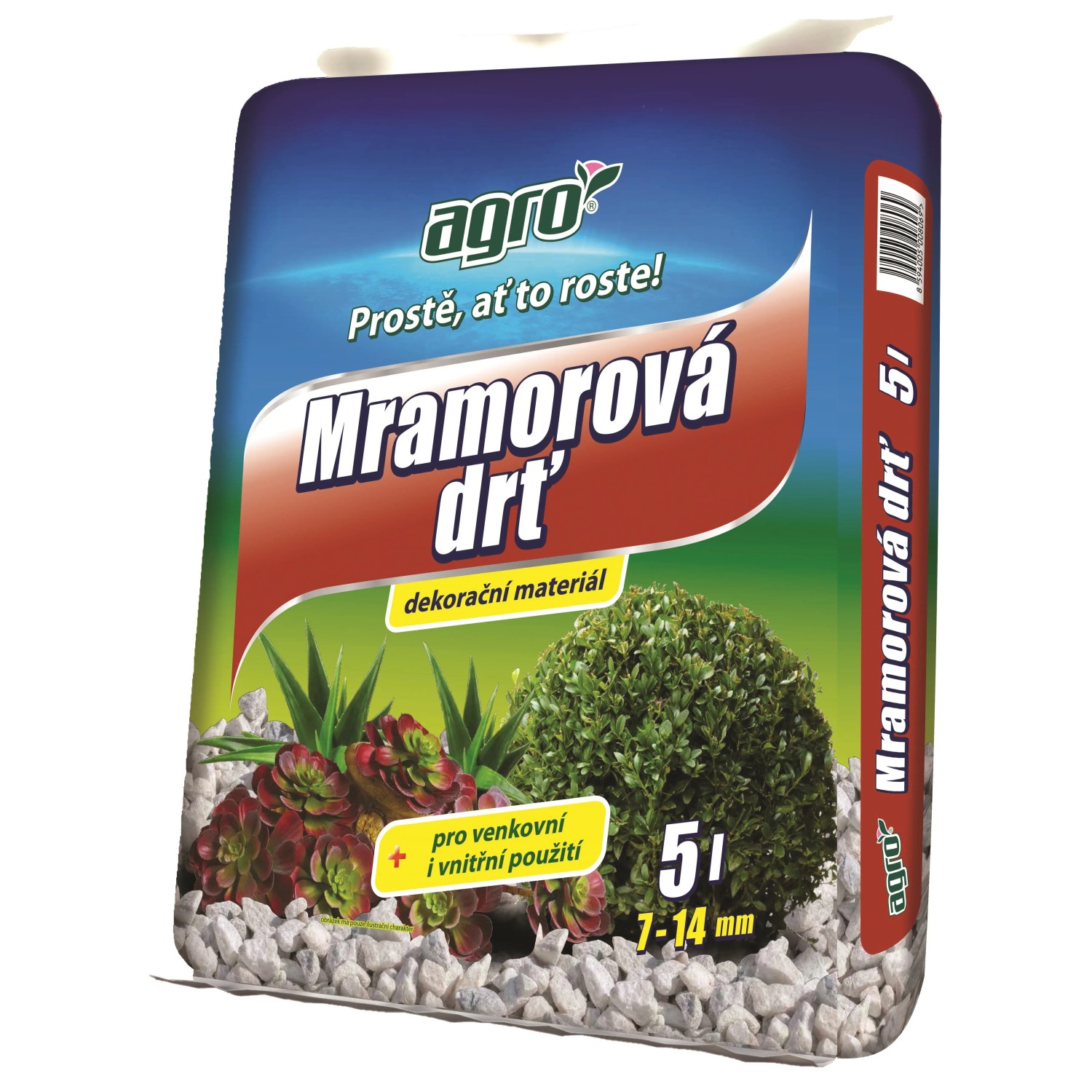 E-shop AGRO Mramorová drvina 7 - 14 mm, 5 l