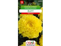 Semienka Aksametnica rovná, žltá (Tagetes erecta)