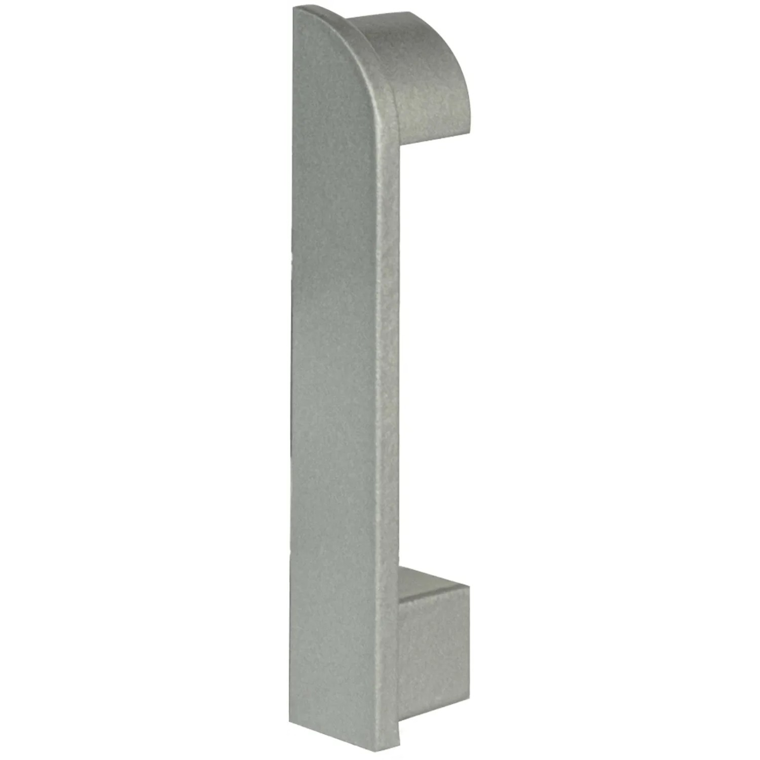 E-shop Fuchs Design Hliníkový sokel - koncovka, strieborná matná, ľavá, 7 cm
