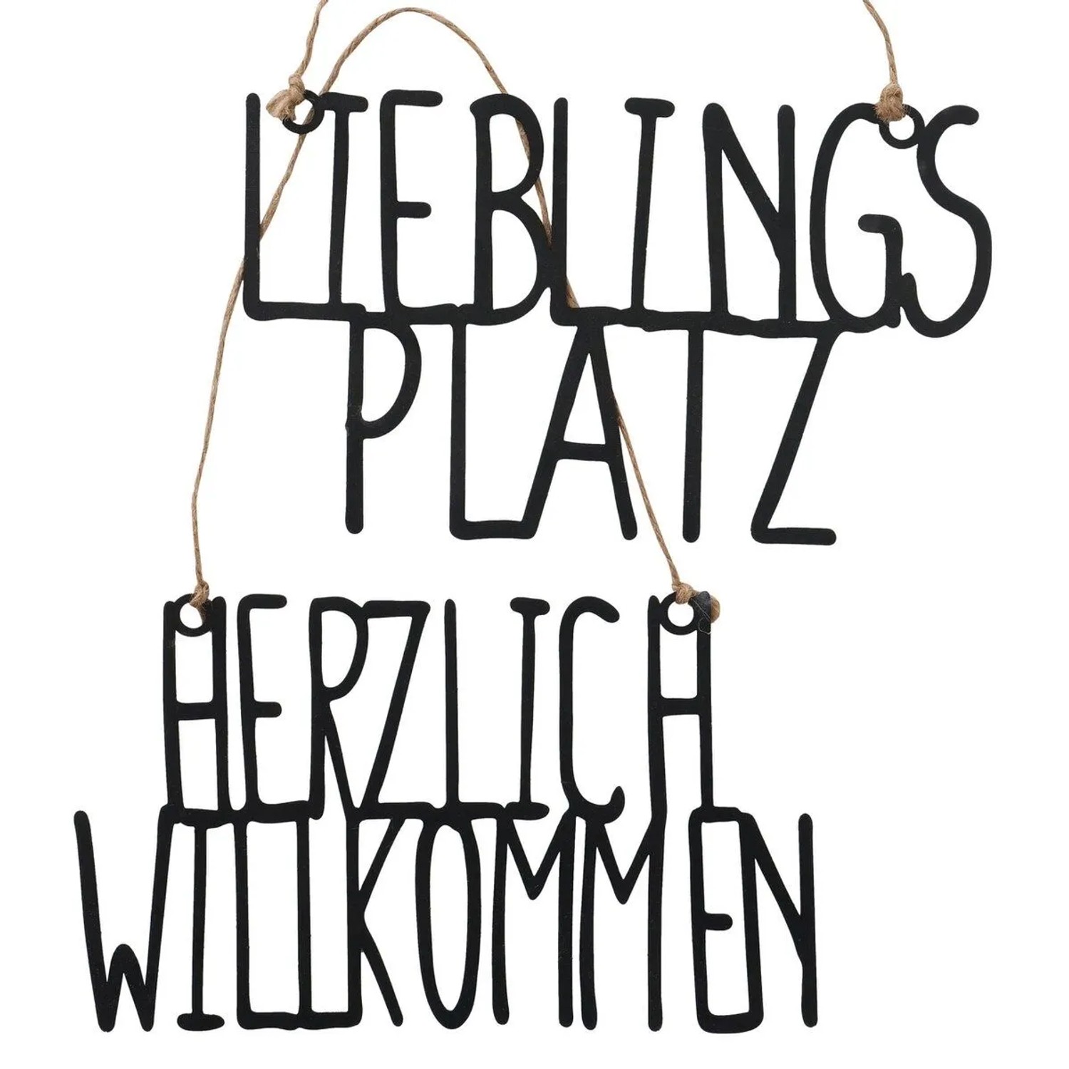 Boltze Dekoratívna ceduľa Lieblingsplatz/Herzlich Willkommen, rôzne druhy, 1 ks