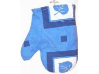 Fackelmann Chňapka s pútkom bavlnená, modrá, 20,5 x 10 cm