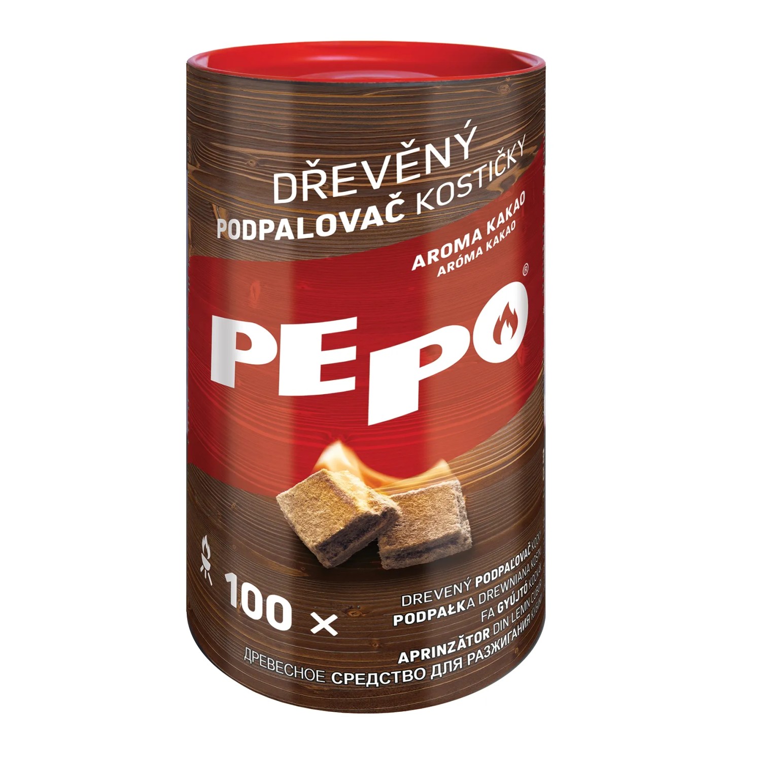 E-shop PE-PO Drevený podpaľovač kocky 100 ks