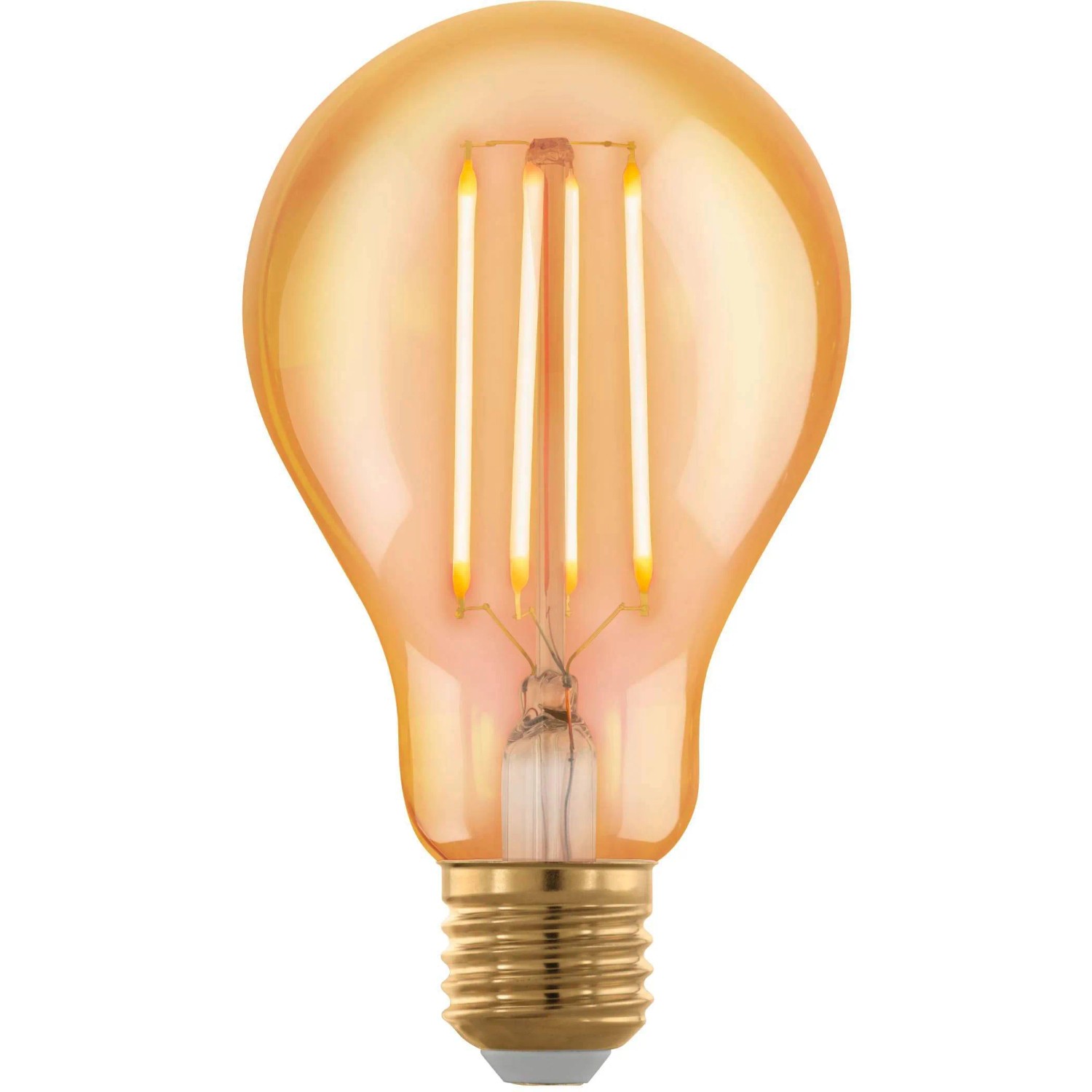 E-shop EGLO LED žiarovka E27 A75, 4 W, 300 lm, 1700 K, jantárová