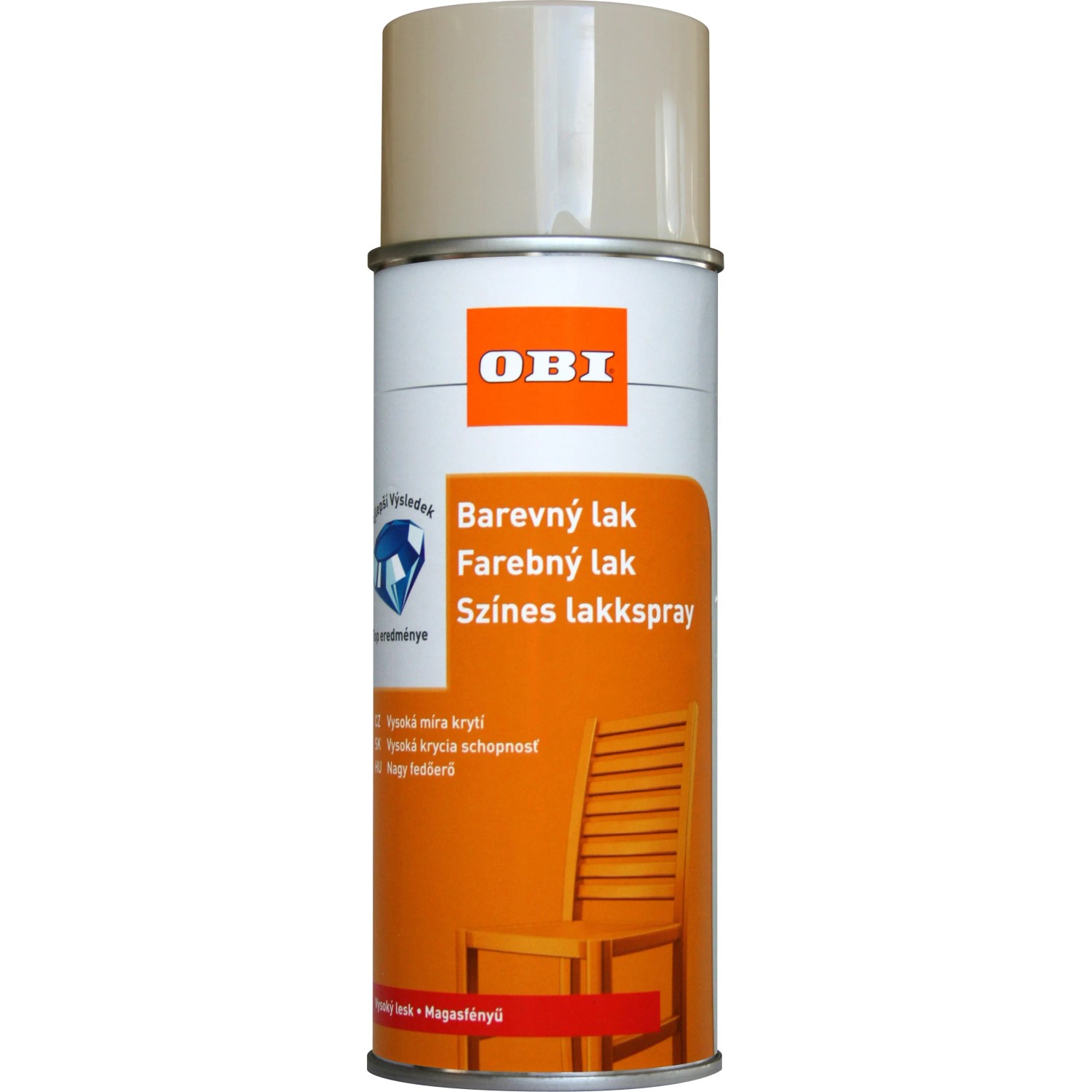E-shop OBI Lak v spreji vysoko lesklý RAL 1015 svetlá slonová kosť 400 ml